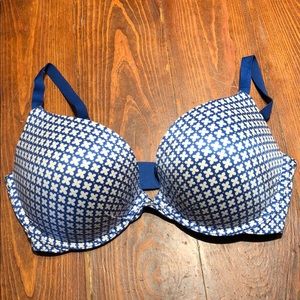 Fabulous by Victoria’s Secret blue plunge bra 36DD